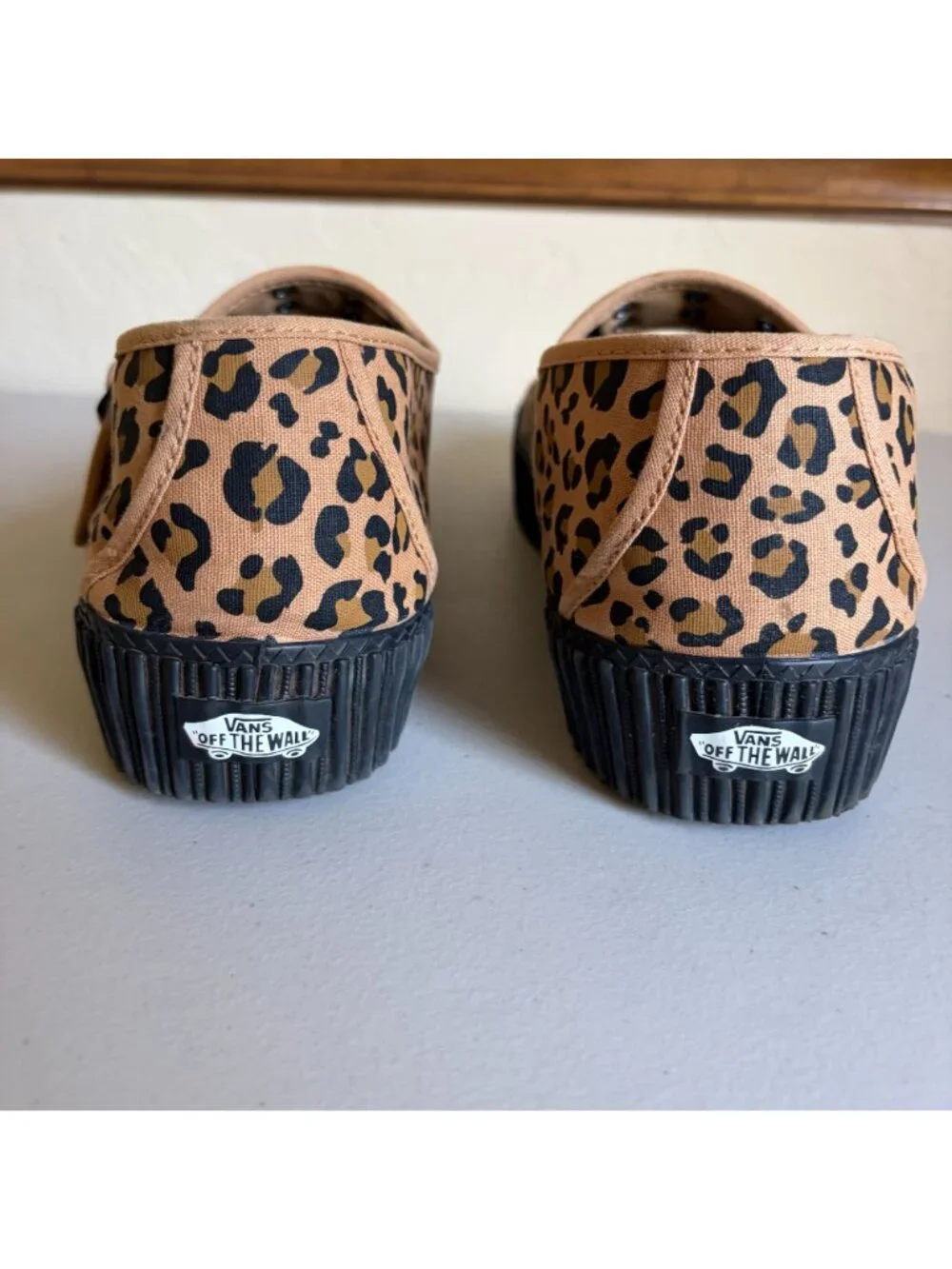 VANS Leopard Print Creeper Mary Janes Men's US 13 Platforms Rare Grunge